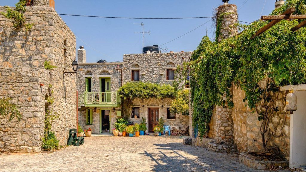 sakız adası avgonima köyü