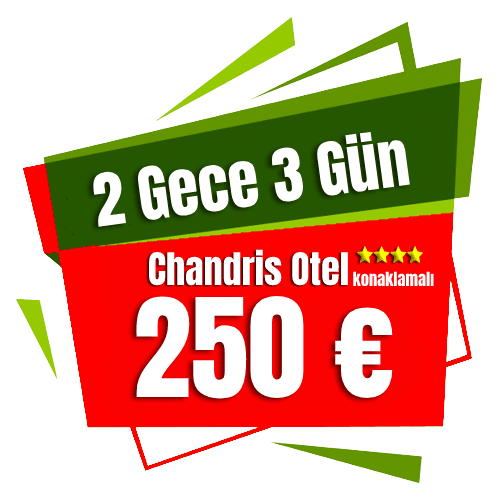 Chandris otel 2 gece 3 gün konaklama