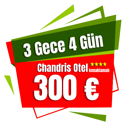 Chandris otel 3 gece 4 gün konaklama