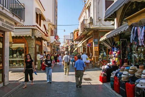 sakız adası çarşısı